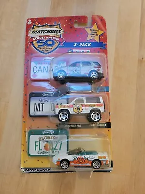 Matchbox 50 Years Across America  3 Car Pack Canada Montana Florida  • $16