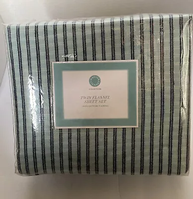 Martha Stewart Collection Twin Cotton Flannel Sheet Set • $30