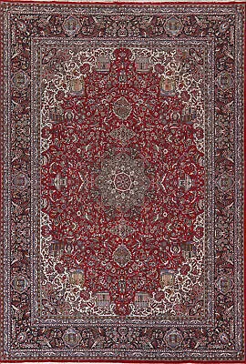 Living Room Turkish Floral Red 10x14 Ft Area Rug Soft Pile Carpet • $515.81