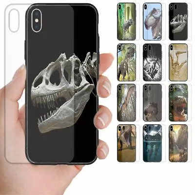 For OPPO Series - Dinosaur Theme Print Tempered Glass Back Case Phone Cover #2 • $14.98