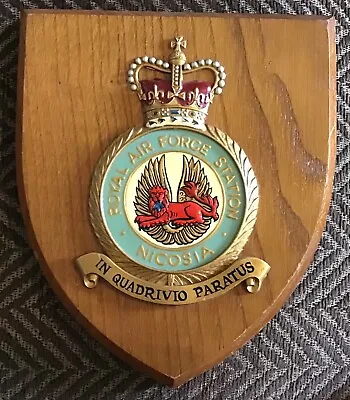 £39.99 • Buy Royal Air Force Station,nicosia,wall Plaque Shield.great Condition.