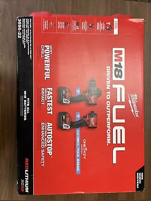 Milwaukee 3696-22 M18 FUEL 18V Cordless 2-Tool Combo Kit - Red (369622) • $399