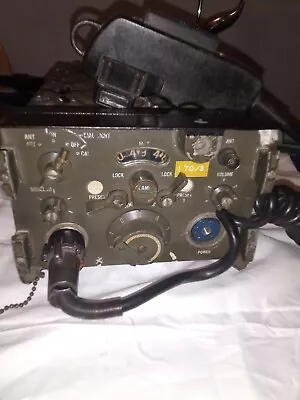  MILITARY VHF/ MOD. 170-3 TRANSCEIVER &12vdc-24v CONVERTER /MICROPHONE INCLUDED! • $125