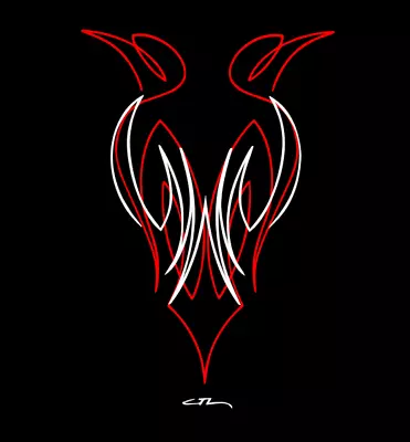 Custom Pinstriping Decal Hot Rod Sticker  • $10