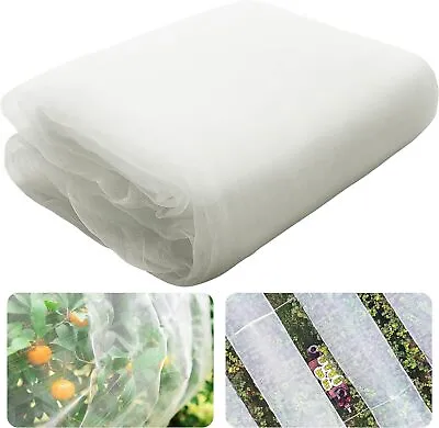 10x50 Ft Mosquito Garden Bug Insect Netting Barrier Bird Net Plant Protect Mesh • $23.89