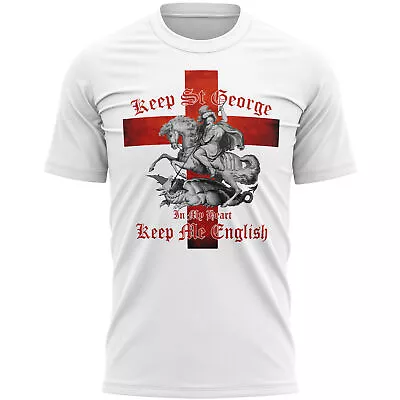 £14.99 • Buy Keep St George In My Heart Flag T Shirt Graphic Print George's Day Gifts For Him