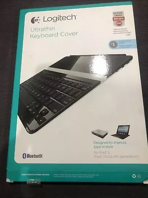 Logitech Ultrathin Keyboard Cover Black IPad 2 And IPad 3rd 4th Generation New  • $99.99