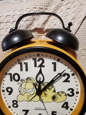 Vintage 1978 Sunbeam Garfield Large Oversized Alarm Clock  • $45