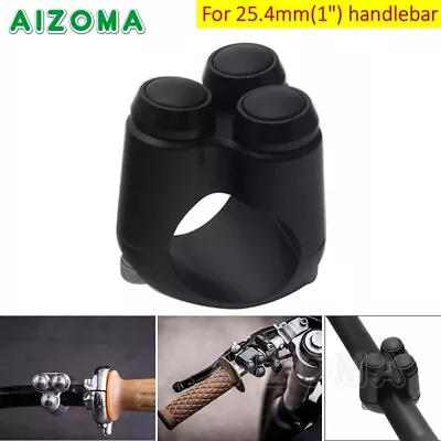 Motorcycle 1  Handlebar Horn Turn Signal Hand Control Switch 3 Button For Harley • $42.85