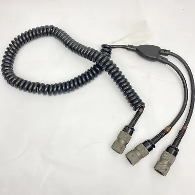 CVC Crewman Helmet VIC-3 Communication Cable W/ 3x U229 Military Radio Connector • $24.99