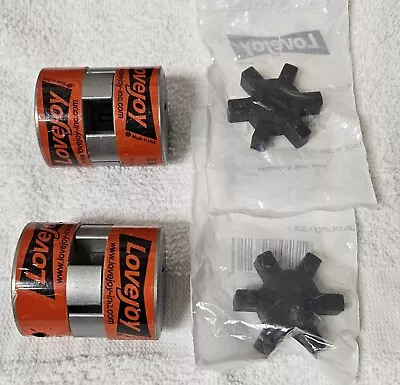 2 New Complete Lovejoy L-075 Motor Gearbox Coupler Spider Coupling .5 Shaft 1/2  • $49.95