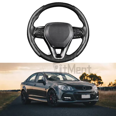 For Holden Commodore VE VF Steering Wheel Booster Cover Carbon Fiber Non-Slip 2x • $19.42