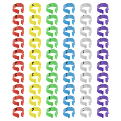 60pcs 20mm Medium Chicken Leg Rings Multiple Colour Identification Leg Rings • £14.75