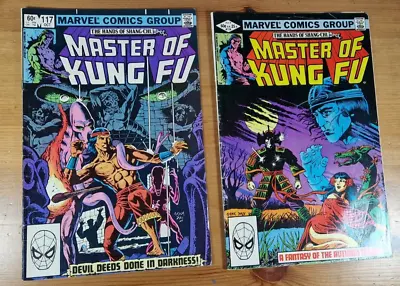 Master Of Kung Fu #117 &114  (1982)  Marvel Comics  Bronze Age Comic • £6.99