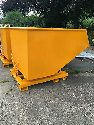 1750L Economy Tipping Skip Recycling/waste Bin £586.00 PLUS VAT FOR YELLOW / RED • £586