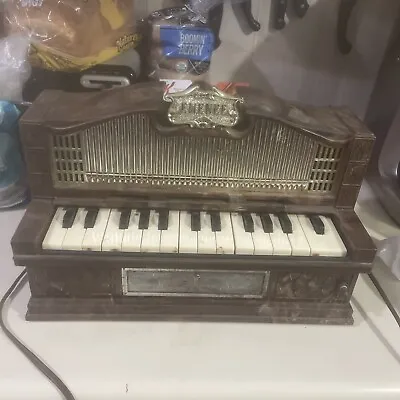 Vintage 1950’s Electric Golden Pipe Organ Emenee Industries Mini Piano • $35