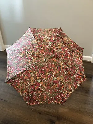 Vintage Girl’s Multi Color Musical Instruments Pattern Fabric Umbrella • $14