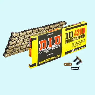 Did Brand New Racing Gold Motorcycle Drive Chain 420 420d / 106l 106 L Links • £18.29