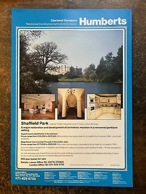 CLEARANCE Sheffield Park Nr Uckfield Sussex - For Sale - 1990 Press Cutting R399 • $4.35