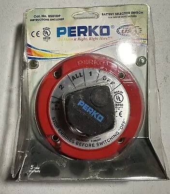 Perko 8501DP Marine Dual Battery Selector Switch For Boat/RV Motor NEW  • $45