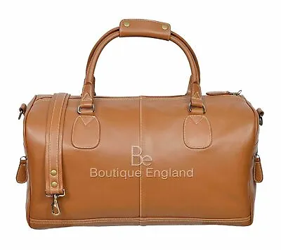 Men Leather Duffle Weekend Bag Gym Travel Bag Luggage Leather Handbag Holdall • £89.95