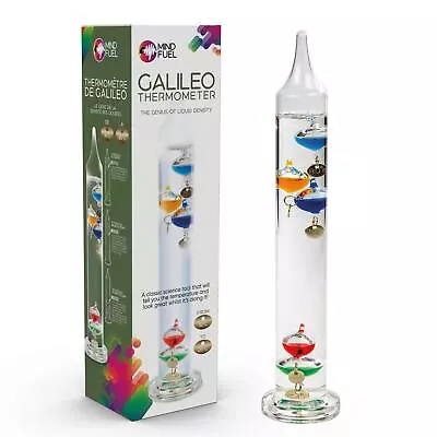 Galileo Thermometer Science Liquid Glass Temperature Guage Gadget Gift • £13.99