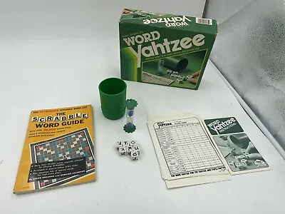 1982 Word Yahtzee Dice Game With 21 Score Sheets Milton Bradley Vintage COMPLETE • $30.99