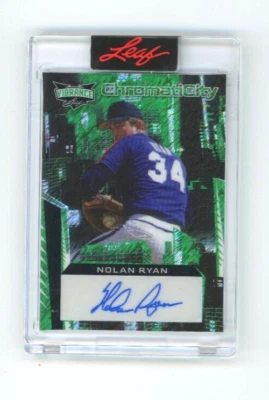 $60 • Buy 2023 Leaf Vibrance Nolan Ryan 2/3 Green Shimmer ChromatiCity Auto