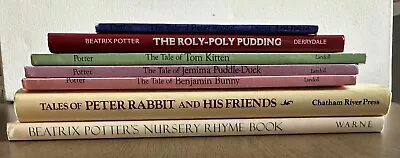 Lot Of 7 Vintage Peter Rabbit Books By Beatrix Potter Hardcover • $19.60