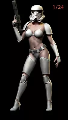 1/24 Resin Figures Model Sexy Star Wars Female Warrior 3D Printing Unpainted • $20.73