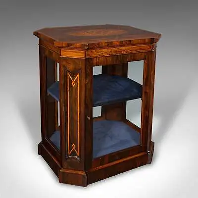 Antique Jeweller's Display Cabinet English Glazed Shop Retail Case Regency • $3637.79