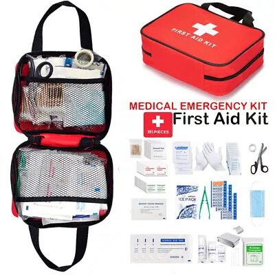 391 Piece First Aid Kit Bag Medical Emergency Kit. Travel Home Car Workplace • £15.98