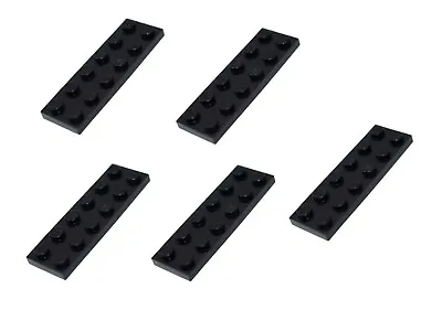 5 New LEGO 2x6 Black Plates 3795 Bulk Lot Moc City Flat Panel Rectangle City • $3.41