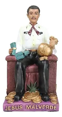 Ebros Jesus Malverde Statue Angel Of The Poor Sinaloa Figurine 6.25 Tall • $35.99