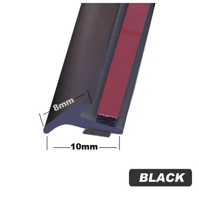 T-shaped Rubber Sealing Strip Dual Tape For Car Bumper Lip Edge Trim 8x10MMx5M • $16.10