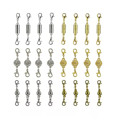 24Pcs  Metal Strong Magnetic Clasps Connectors For Jewelry Necklace Making • $15.25