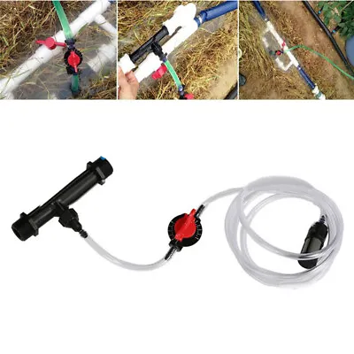 3/4  Garden Irrigation Device Venturi Fertilizer Injector Switch Water Tube Kit • $20.60