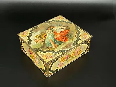 Macfarlane Lang Biscuit Tin - Tapestry Handkerchief Box 1909  • $70