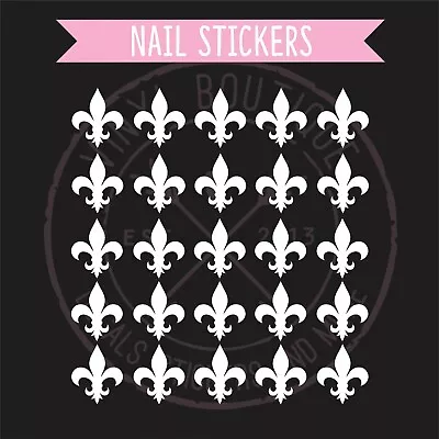 Fleur De Lis Fingernail Art Decal Stickers Nail Vinyls • $3