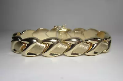 Vintage 14k Gold Aurafin Z Link 7 Inch Bracelet 20.1 Grams • $1500
