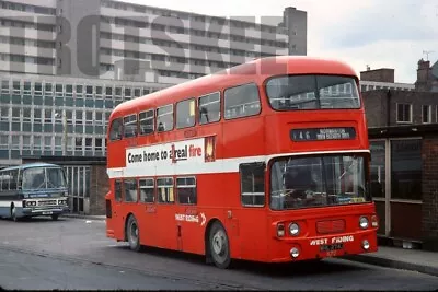 35mm Slide West Riding Daimler Fleetline 672 WHL274J 1977 Original • £3.99