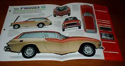 ★★1972 Volvo P1800es Spec Sheet Brochure Poster Print Wagon 72 71-73 P1800 1971★ • $12.99