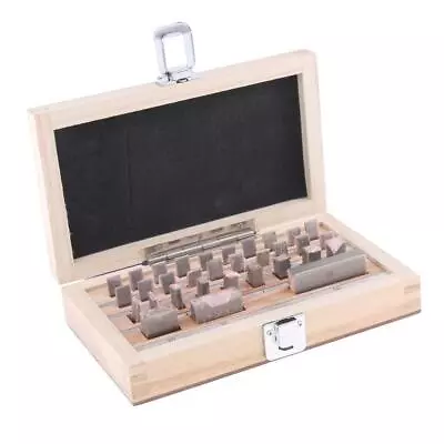 32pcs Steel Gauge Block Set High Precision Measurement Tool With Wood Case • $78.97