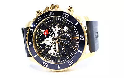 Invicta Disney Limited Edition Mickey Mouse Chronograph Quartz Black Dial Men • $78.20