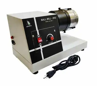 110v Laboratory Ball Mill 2 Kg Heavy Duty 10(15mm) & 35(8mm) SS Balls USA SHIP • $325