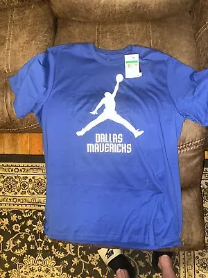 Dallas Mavericks Blue Jordan Logo Shirt XL Brand New 25$ (35$ In Store) • $22