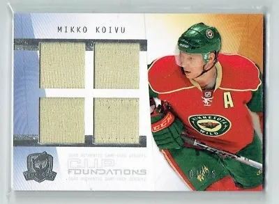 09-10 UD Upper Deck The Cup Foundations  Mikko Koivu  /25  Quad Jerseys   • $39.99