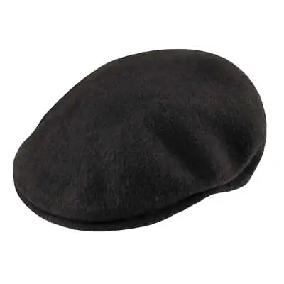 Kangol 504 Wool Flat Cap - Black • £59.95