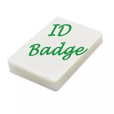$39.99 • Buy ID Badge 5 Mil 500 Laminating Pouches Laminator NO SLOT 2.56 X 3.75 NOT GENERIC
