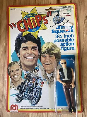 1977 Mego Chips Jimmy Squeaks Action Figure MOC Carded Sealed NIP NOS • $74.95